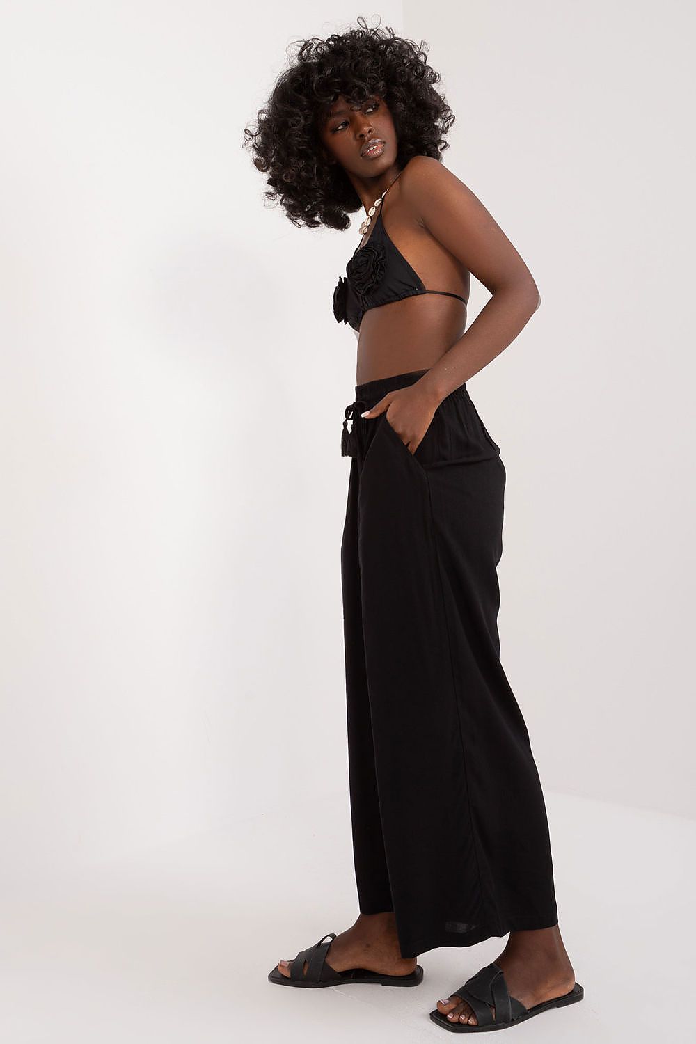 Damebukser Sublevel til dame fra MS StyleHaven; laget av Viskose; farge Svart; størrelse M; med short ermer