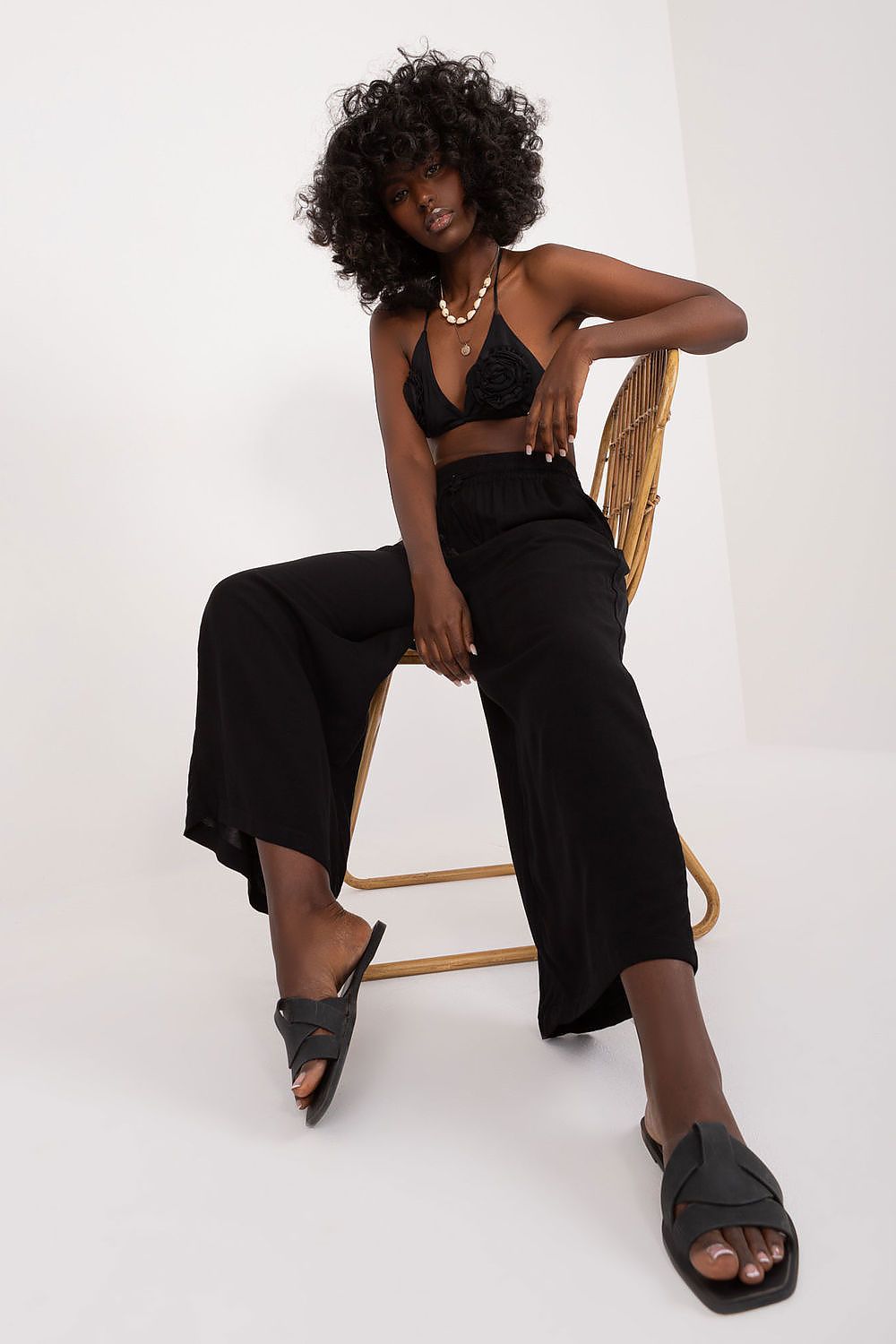 Damebukser Sublevel til dame fra MS StyleHaven; laget av Viskose; farge Svart; størrelse XL; med short ermer