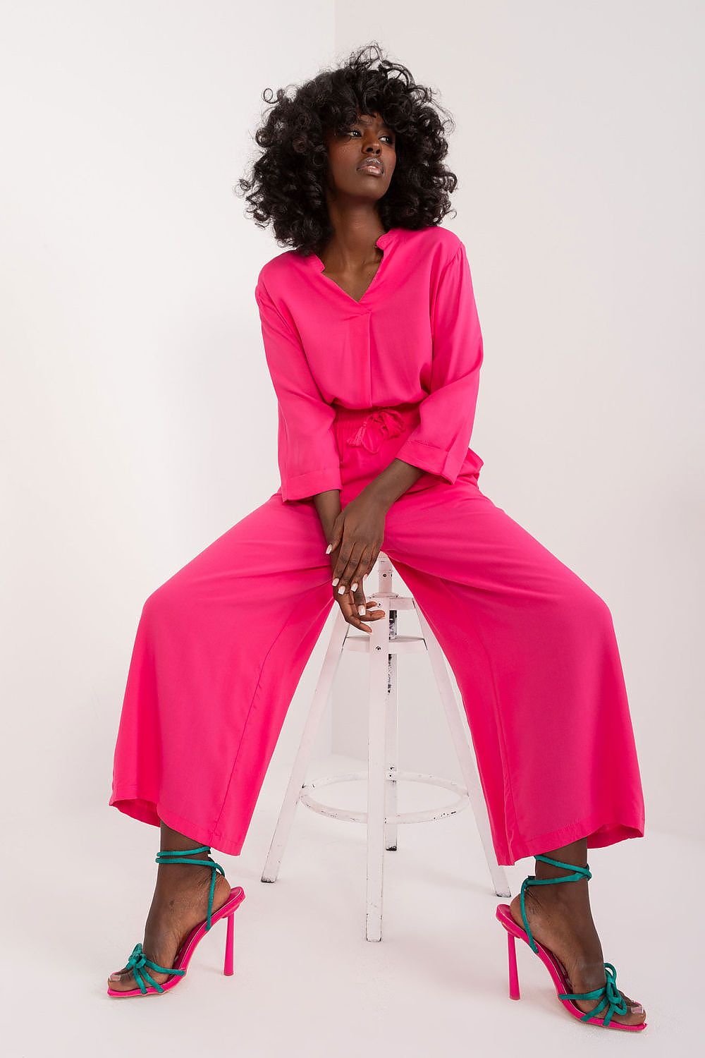 Damebukser Sublevel til dame fra MS StyleHaven; laget av Viskose; farge Rosa; størrelse M; med short ermer