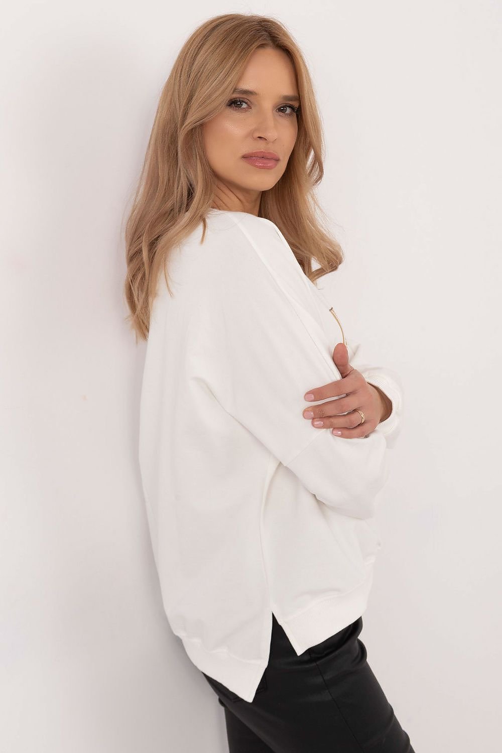 Komfort genser til dame fra MS StyleHaven, størrelse M, med short, bukselengde long, kjolelengde maxi, kjolestil gown; sheath