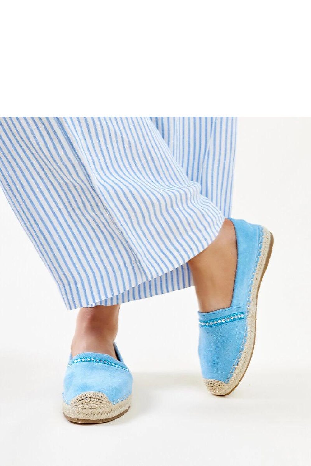 Espadrille Solea til dame fra MS StyleHaven, laget av Bomull; polyester, farge Blå, størrelse 38, med 45720 ermer, perfekt til casual; dress