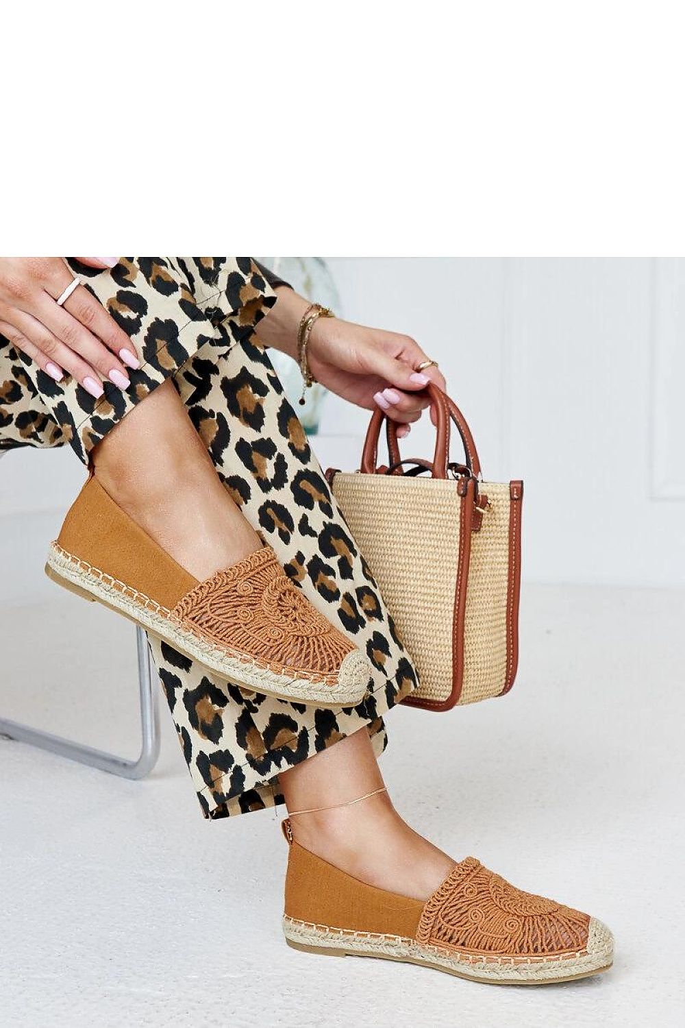 Espadrille Solea til dame fra MS StyleHaven, laget av Bomull; polyester, farge Brun, størrelse 38, med 45720 ermer, perfekt til casual; dress