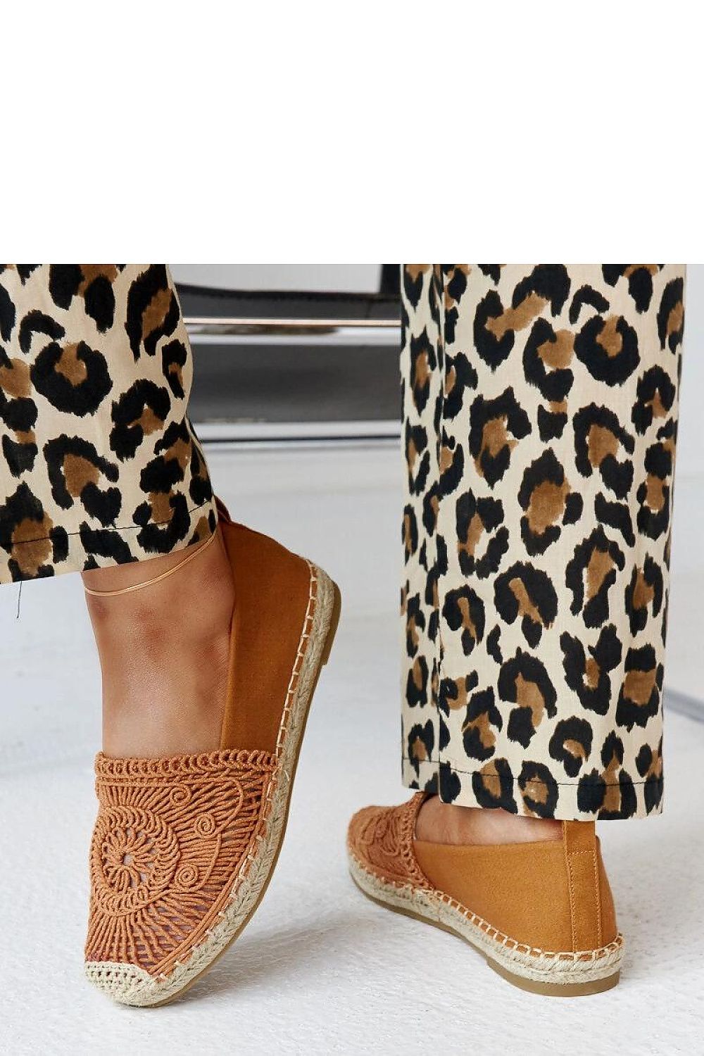 Espadrille Solea til dame fra MS StyleHaven, laget av Bomull; polyester, farge Brun, størrelse 40, med 45720 ermer, perfekt til casual; dress