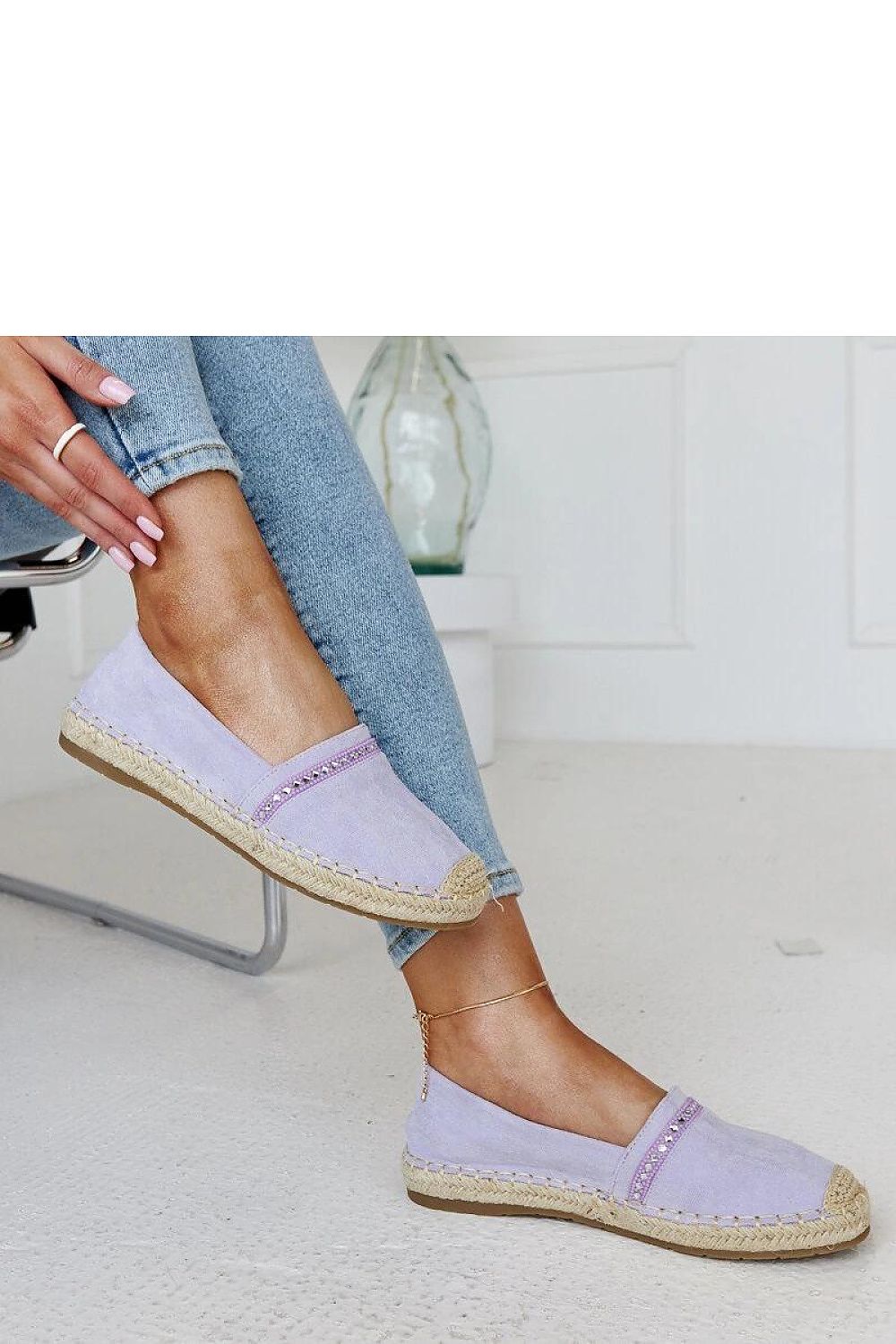 Espadrille Solea til dame fra MS StyleHaven, laget av Bomull; polyester, farge Grønn, størrelse 41, med 45720 ermer, perfekt til casual; dress