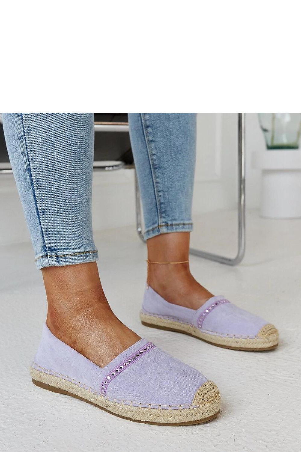 Espadrille Solea til dame fra MS StyleHaven, laget av Bomull; polyester, farge Fiolett, størrelse 37, med 45720 ermer, perfekt til casual; dress