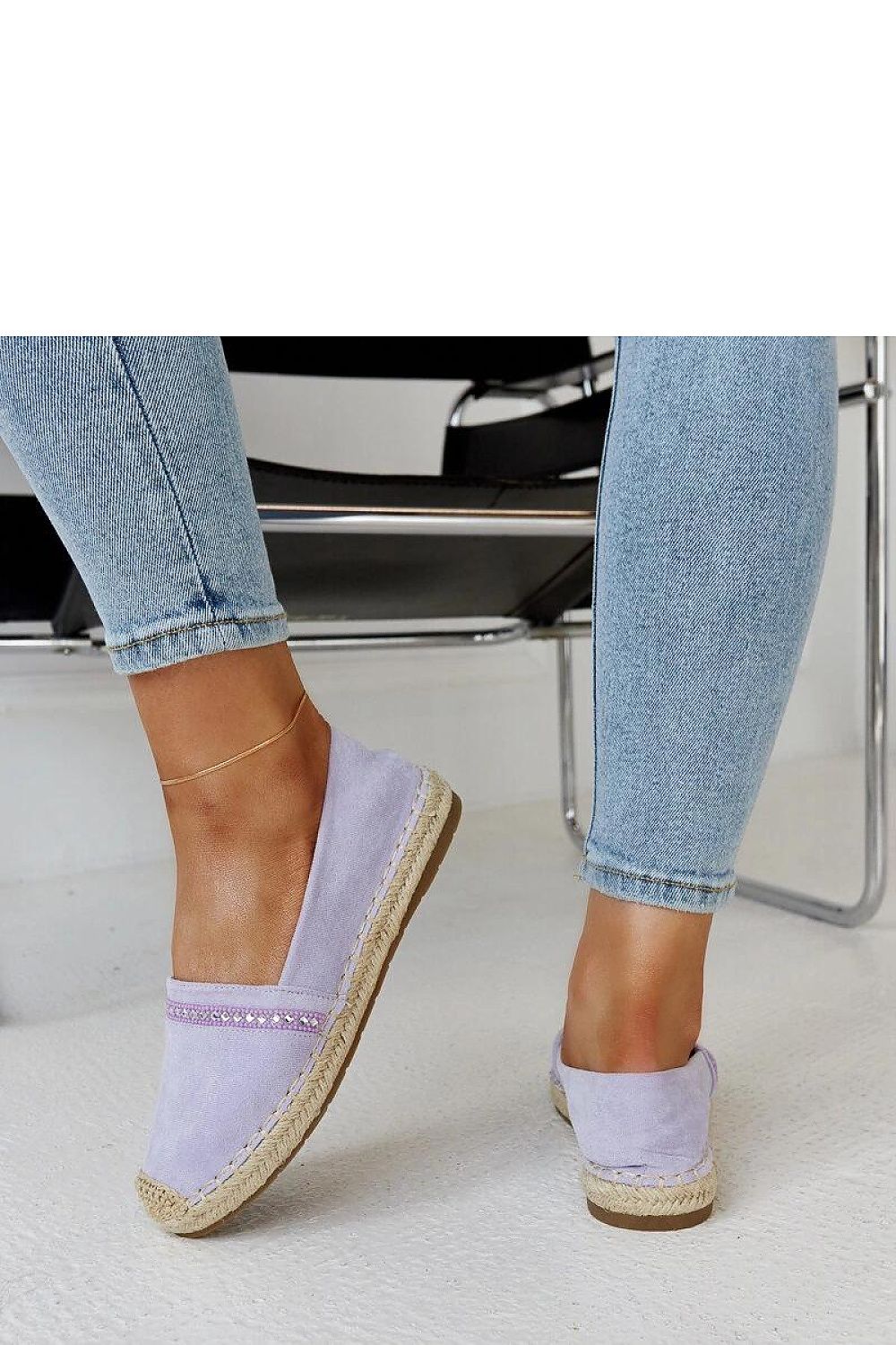Espadrille Solea til dame fra MS StyleHaven, laget av Bomull; polyester, farge Fiolett, størrelse 38, med 45720 ermer, perfekt til casual; dress