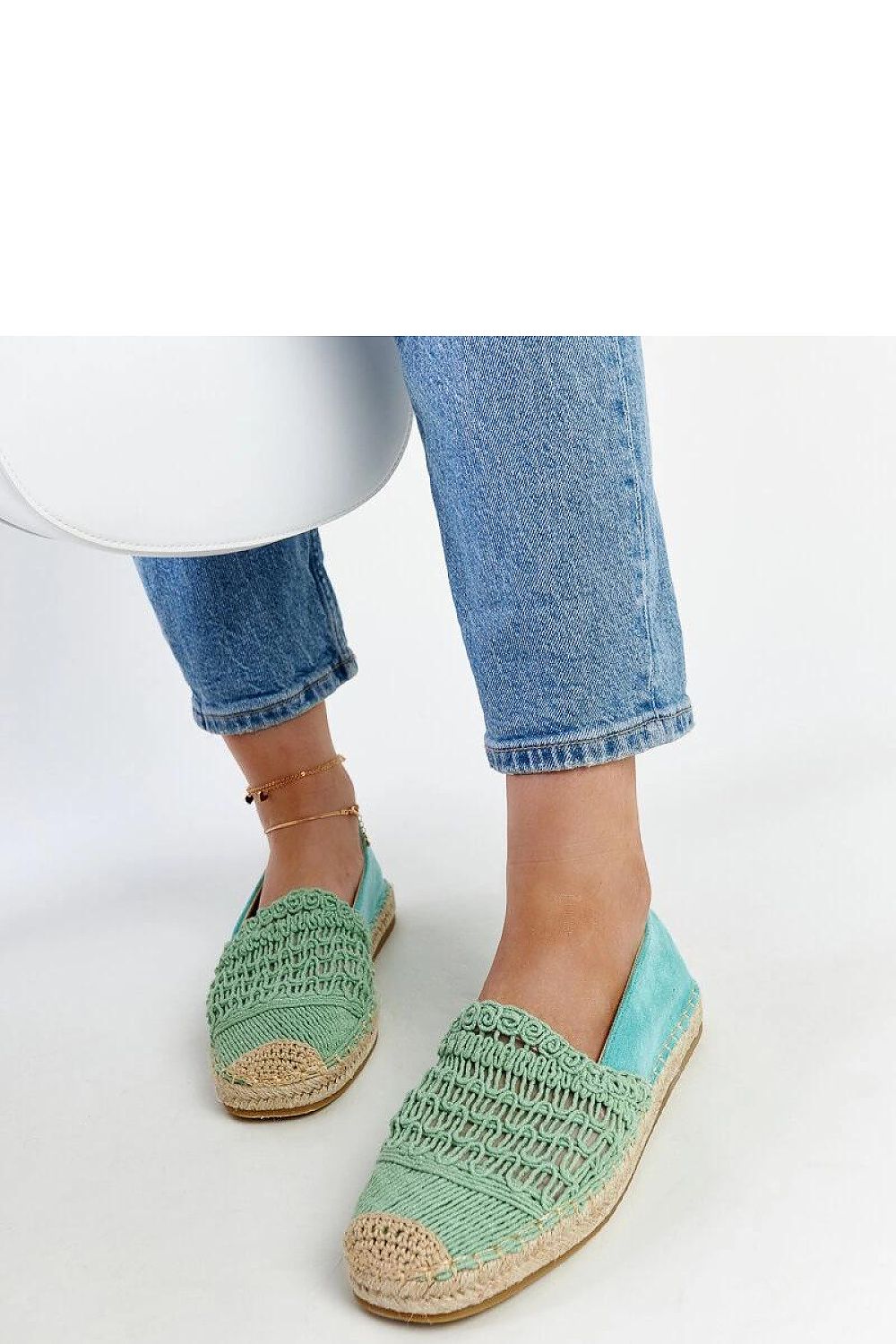 Espadrille Solea til dame fra MS StyleHaven, laget av Bomull; polyester, farge Grønn, størrelse 37, med 45720 ermer, perfekt til casual; dress
