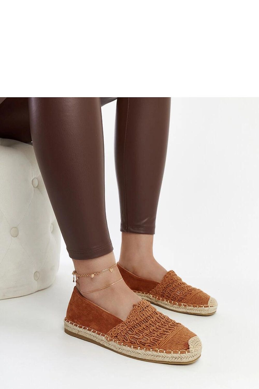 Espadrille Solea til dame fra MS StyleHaven, laget av Bomull; polyester, farge Brun, størrelse 36, med 45720 ermer, perfekt til casual; dress