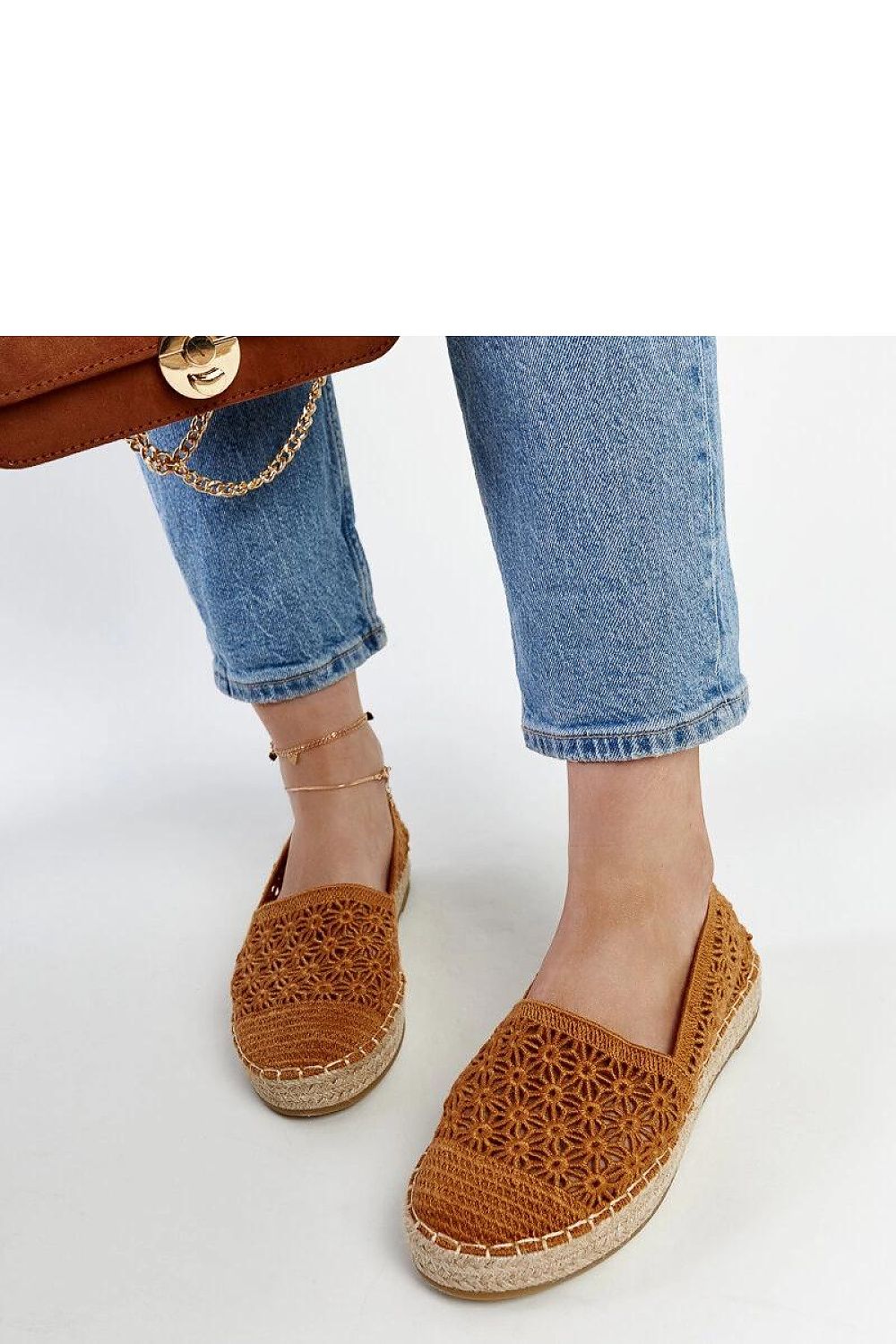 Espadrille - Solea til dame fra MS StyleHaven, laget av Bomull; polyester, farge Brun, størrelse 38, med 45720 ermer, perfekt til casual; dress