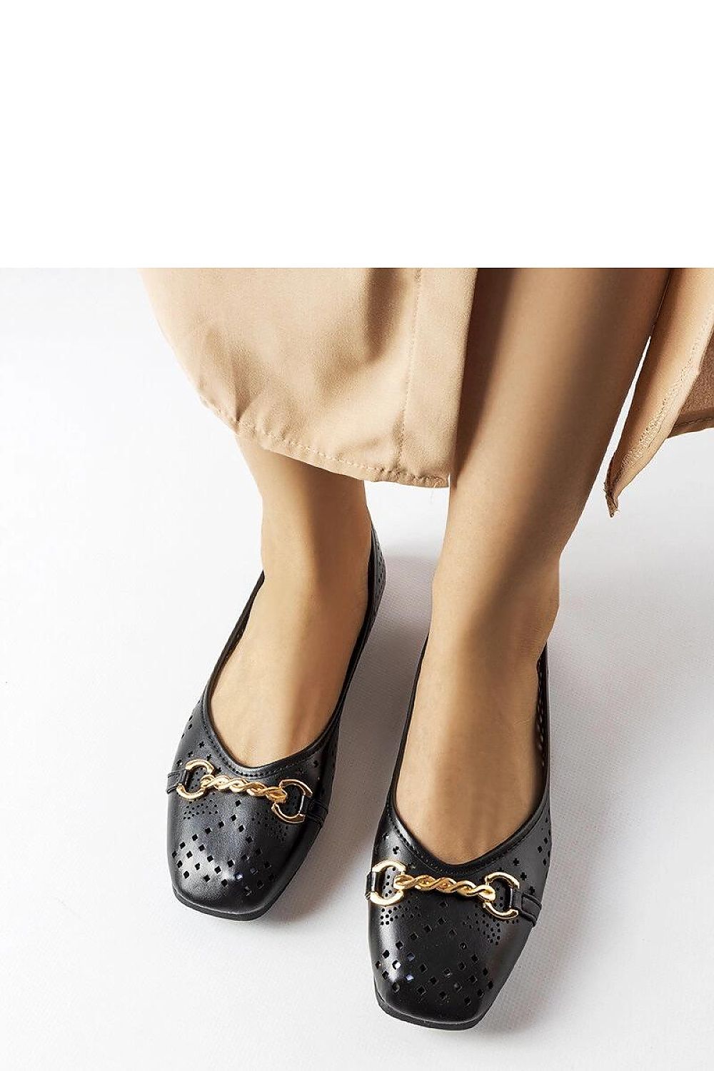 ballerina-sko Solea til dame fra MS StyleHaven, laget av Bomull; polyester, med detaljer i canvas; rubber, farge Svart, størrelse 36, med 45720 ermer, hælhøyde flat, skostørrelse 36; 37; 38; 39; 40; 41, perfekt til casual; dress