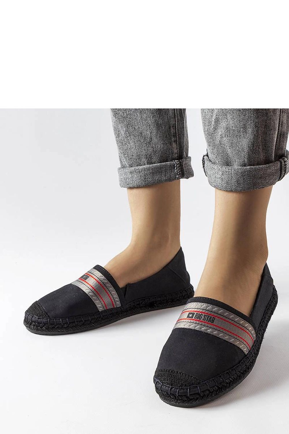 Espadrille Solea til dame fra MS StyleHaven, laget av Bomull; polyester, farge Svart, størrelse 37, med 45720 ermer, perfekt til casual; dress