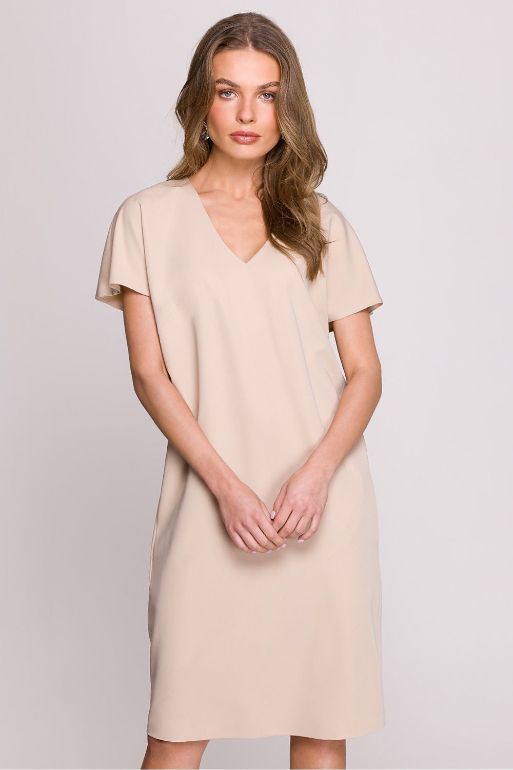 Dagkjole Stylove til dame fra MS StyleHaven, laget av polyester; Viskose, farge Fiolett, størrelse s, med short ermer, perfekt til casual; dress