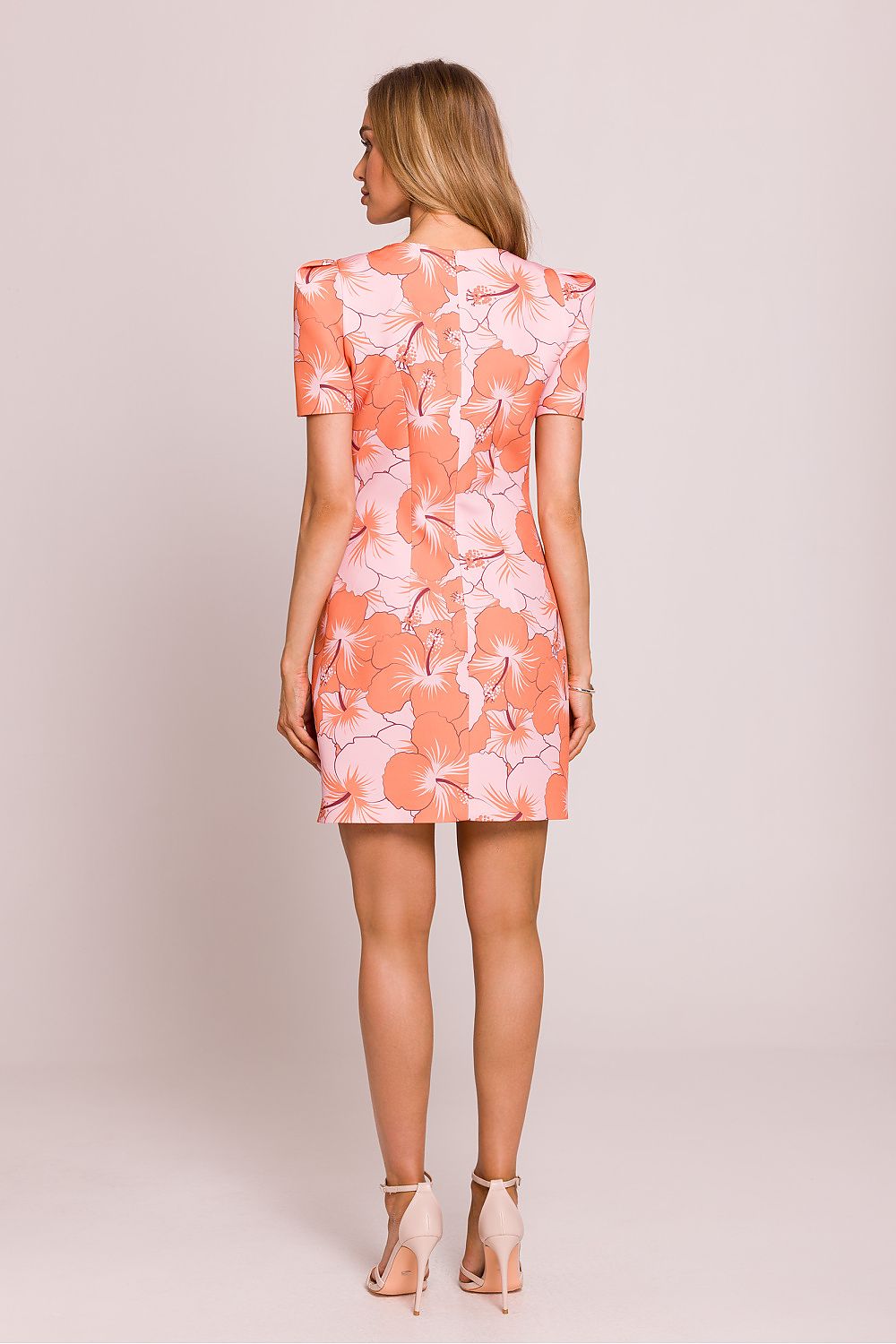 Mini Dagkjole - Moe til dame fra MS StyleHaven, laget av polyester, farge Flerfarget 3, størrelse s, med short ermer, perfekt til dress