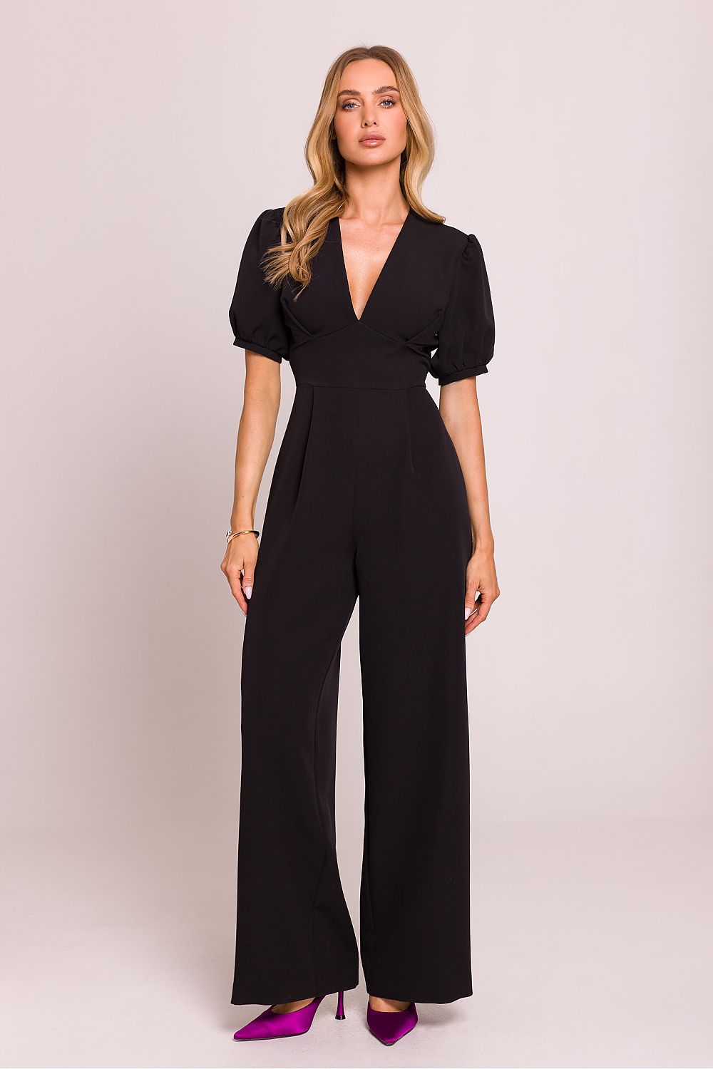 Jumpsuit - Moe til dame fra MS StyleHaven, laget av polyester, farge Grønn 2, størrelse s, med short ermer, perfekt til dress