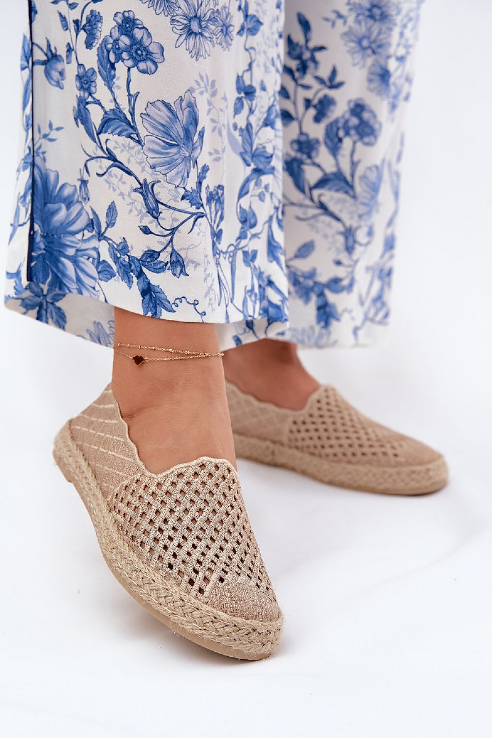 Espadrille Step in style til dame fra MS StyleHaven, laget av Bomull; polyester, farge Svart, størrelse 39, med 45720 ermer, perfekt til casual; dress