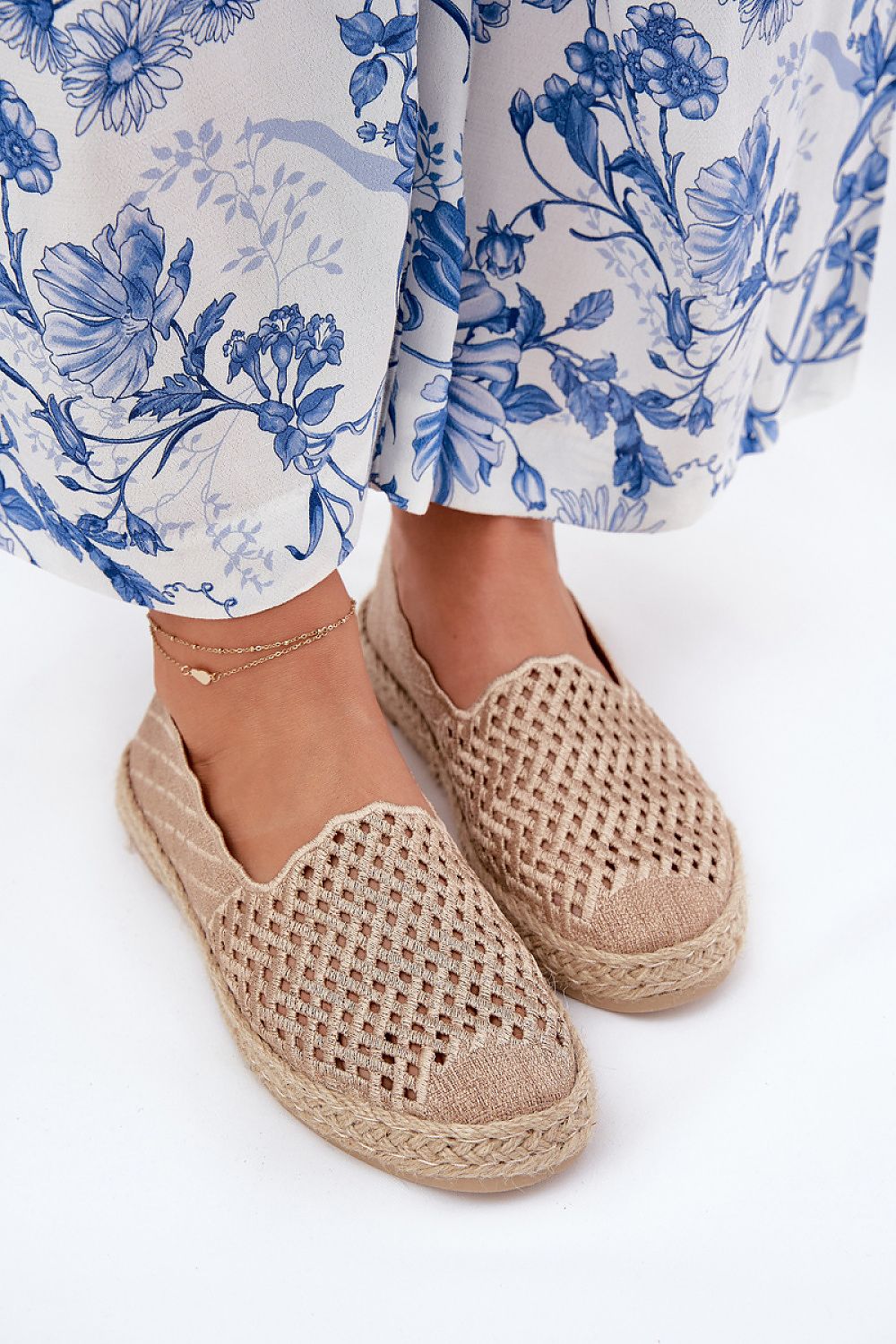 Espadrille Step in style til dame fra MS StyleHaven, laget av Bomull; polyester, farge Svart, størrelse 41, med 45720 ermer, perfekt til casual; dress
