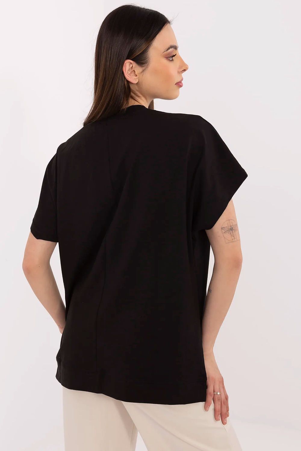 Trendy touch Blouse - FP til dame fra MS StyleHaven, størrelse L/XL, med short, bukselengde long, kjolelengde midi, kjolestil wrap