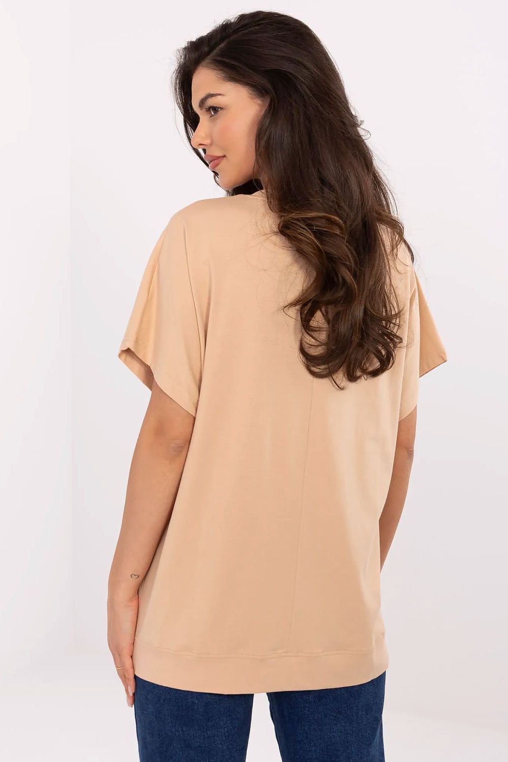 Trendy touch Blouse - FP til dame fra MS StyleHaven, størrelse L/XL, med short, bukselengde long, kjolelengde midi, kjolestil wrap