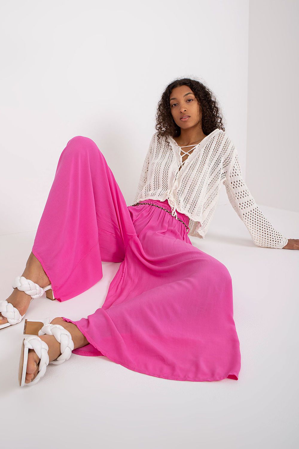 Damebukser Och Bella til dame fra MS StyleHaven, laget av Viskose, farge Blå 2, størrelse L, med strapless ermer