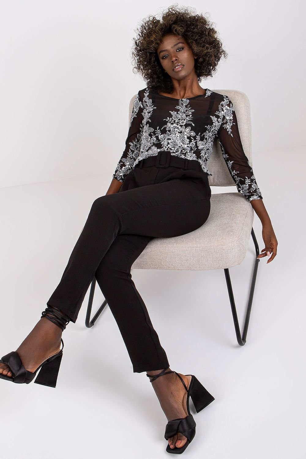 Damebukser med høy midje til dame fra MS StyleHaven, størrelse XXL, med long, bukselengde long, kjolelengde maxi, kjolestil gown; sheath