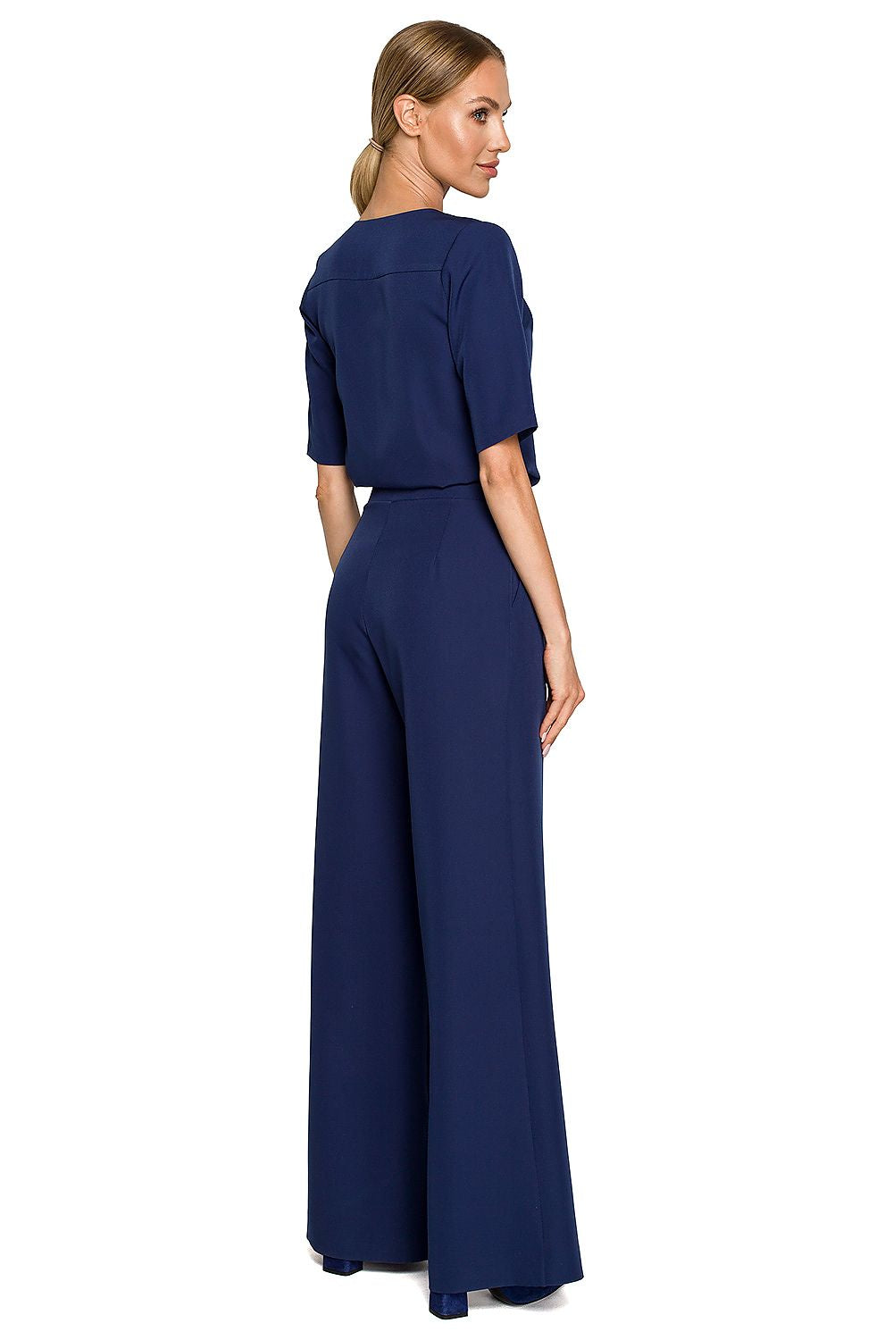 Jumpsuit - Moe til dame fra MS StyleHaven, laget av polyester, farge Grønn 2, størrelse s, med short ermer, perfekt til dress