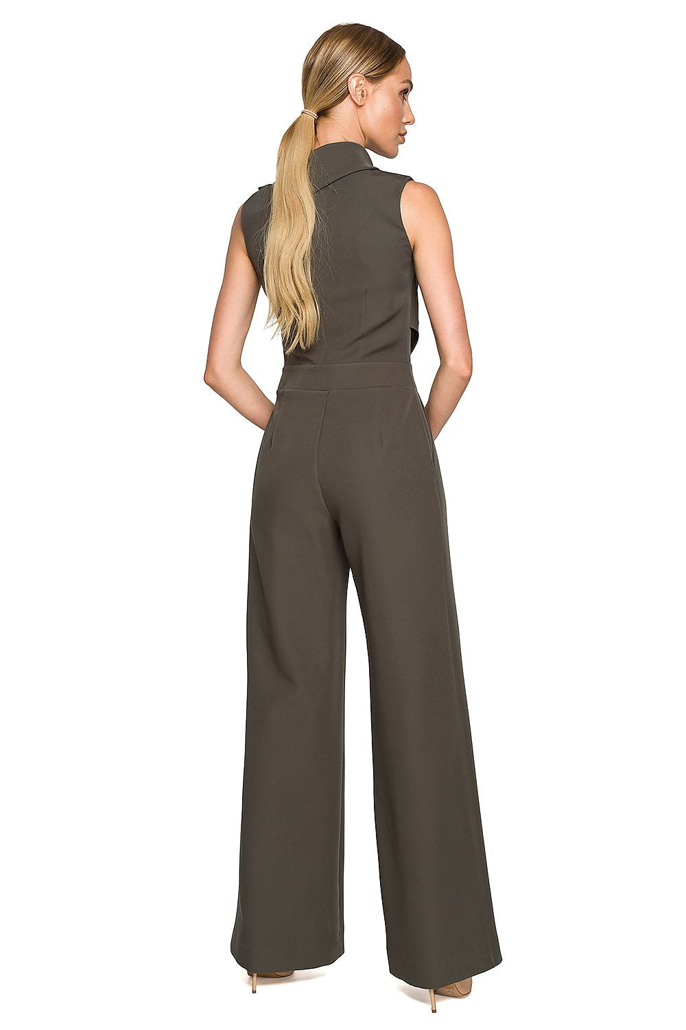 Jumpsuit - Moe til dame fra MS StyleHaven, laget av polyester, farge Rosa, størrelse XL, med sleeveless ermer, perfekt til dress