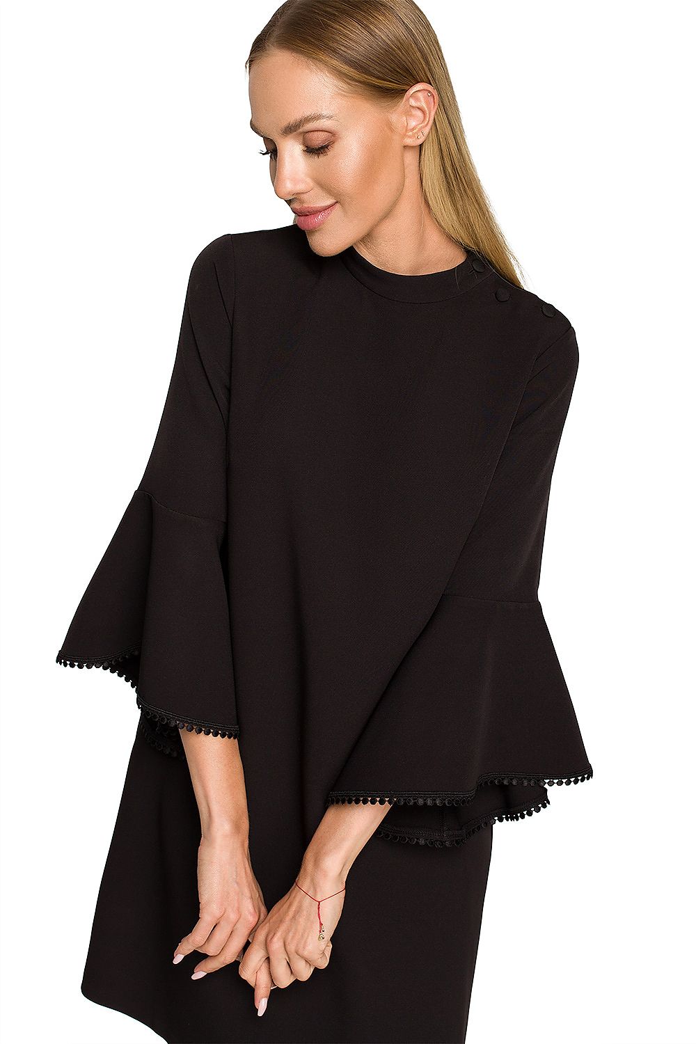 Dagkjole Moe til dame fra MS StyleHaven, laget av polyester, farge Rosa, størrelse M, med long ermer, perfekt til dress