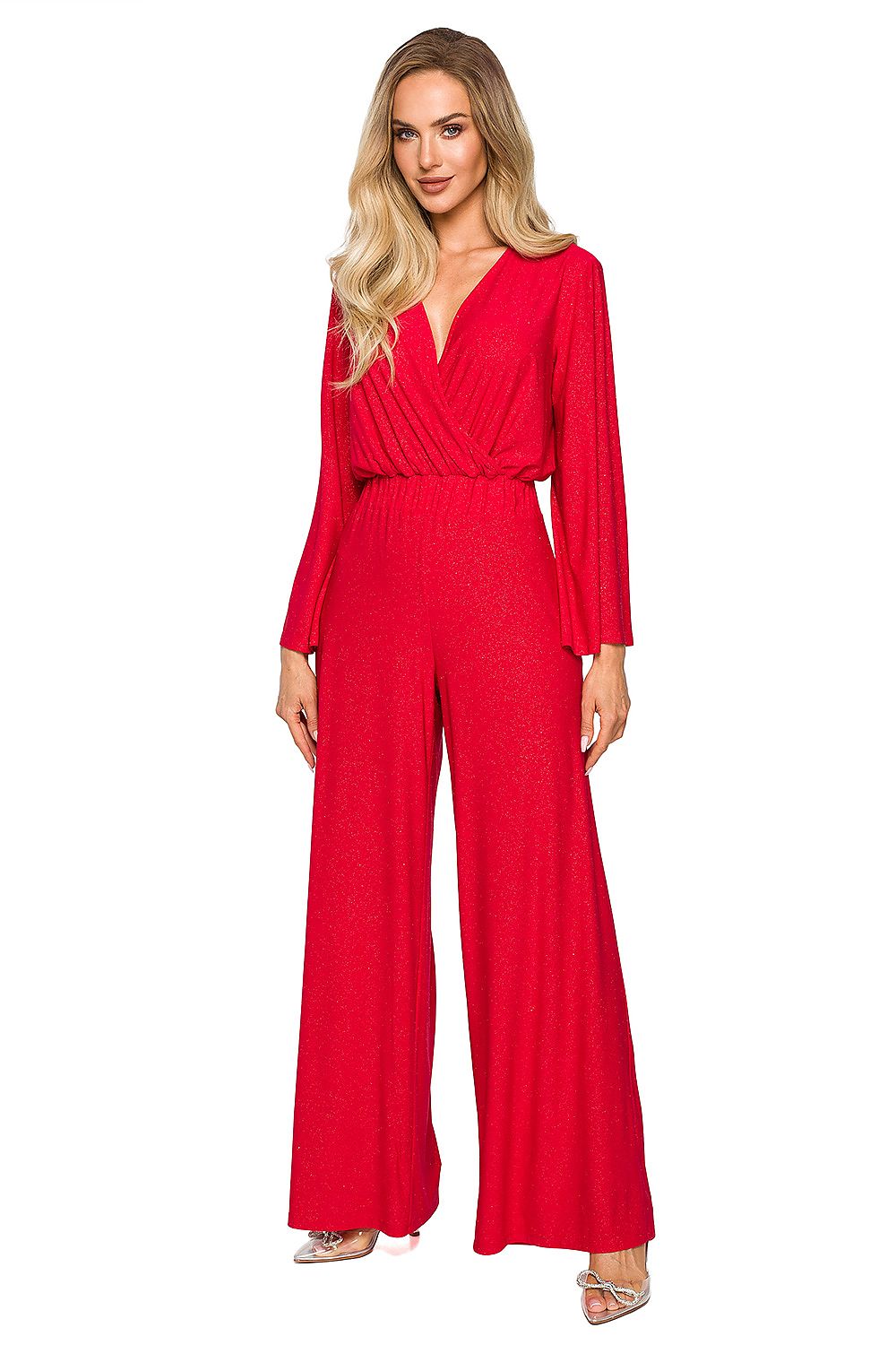 Jumpsuit - Moe til dame fra MS StyleHaven, laget av polyester, farge Grønn, størrelse XXL, med long ermer, perfekt til dress
