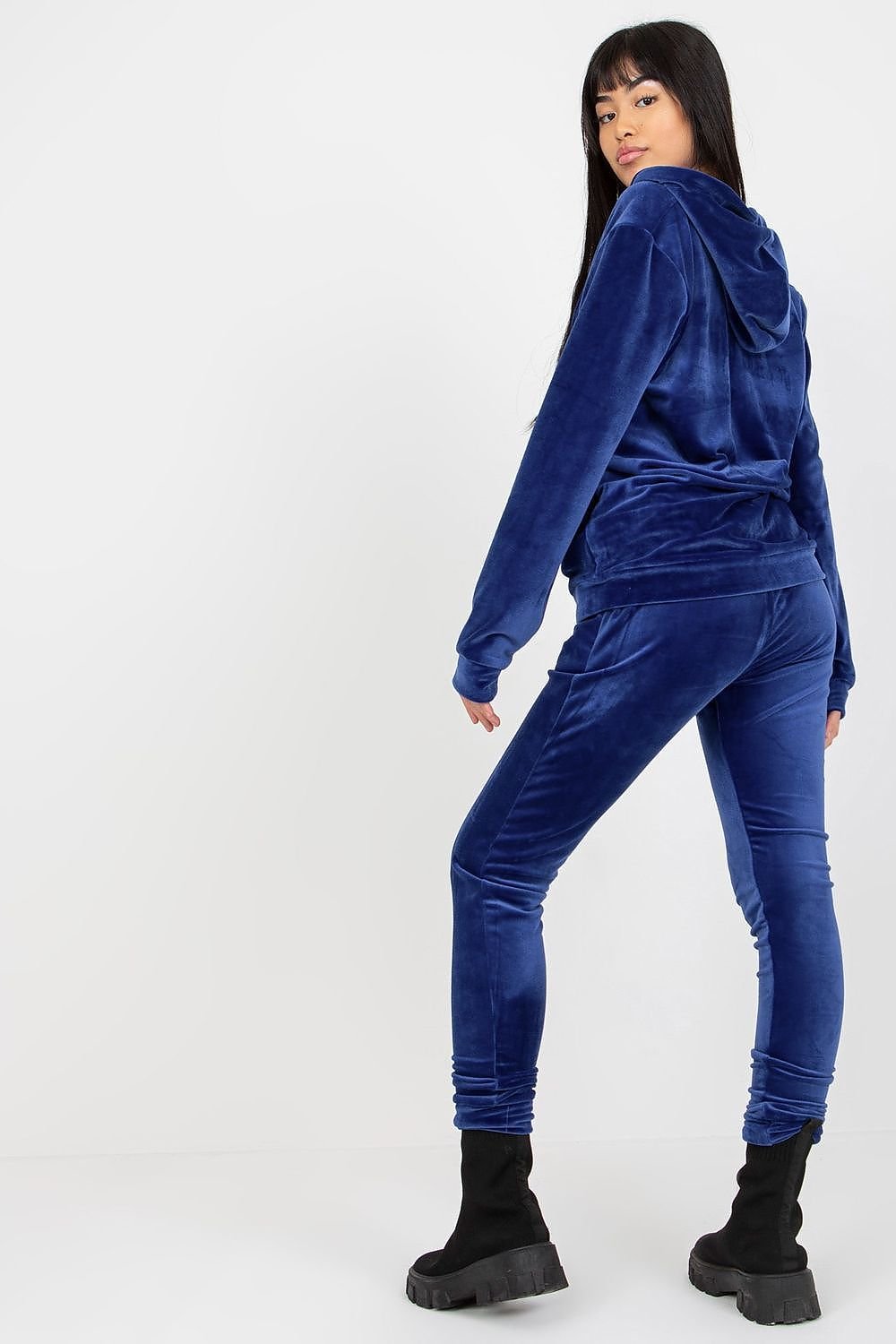 Sett - Relevance til dame fra MS StyleHaven, laget av Viskose; Elastan-1, farge Blå 2, størrelse S/M, med 45720 ermer, perfekt til casual; dress