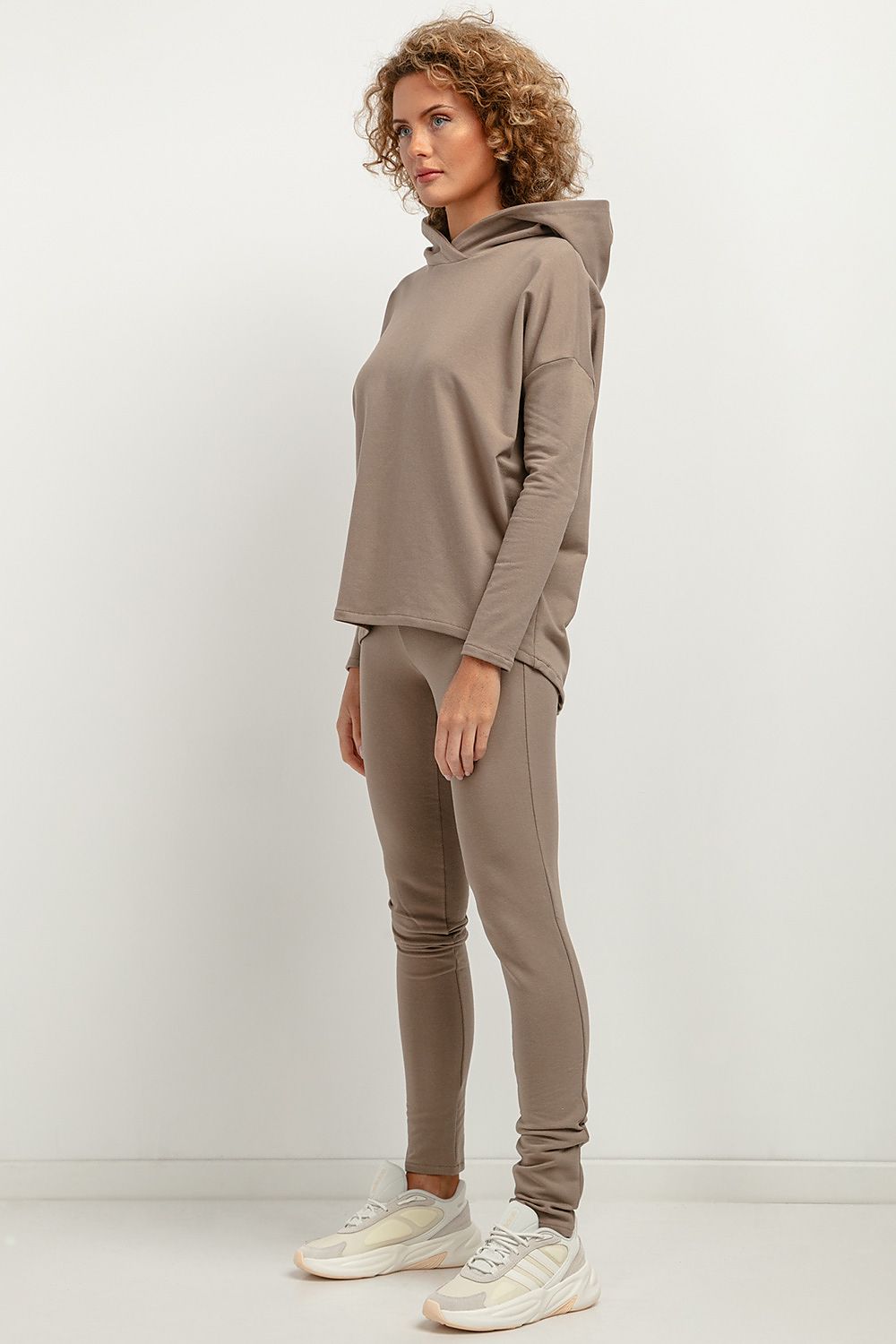Lange leggings Tessita til dame fra MS StyleHaven; laget av Bomull; polyester; farge Grønn; størrelse XL; med 45720 ermer; perfekt til casual