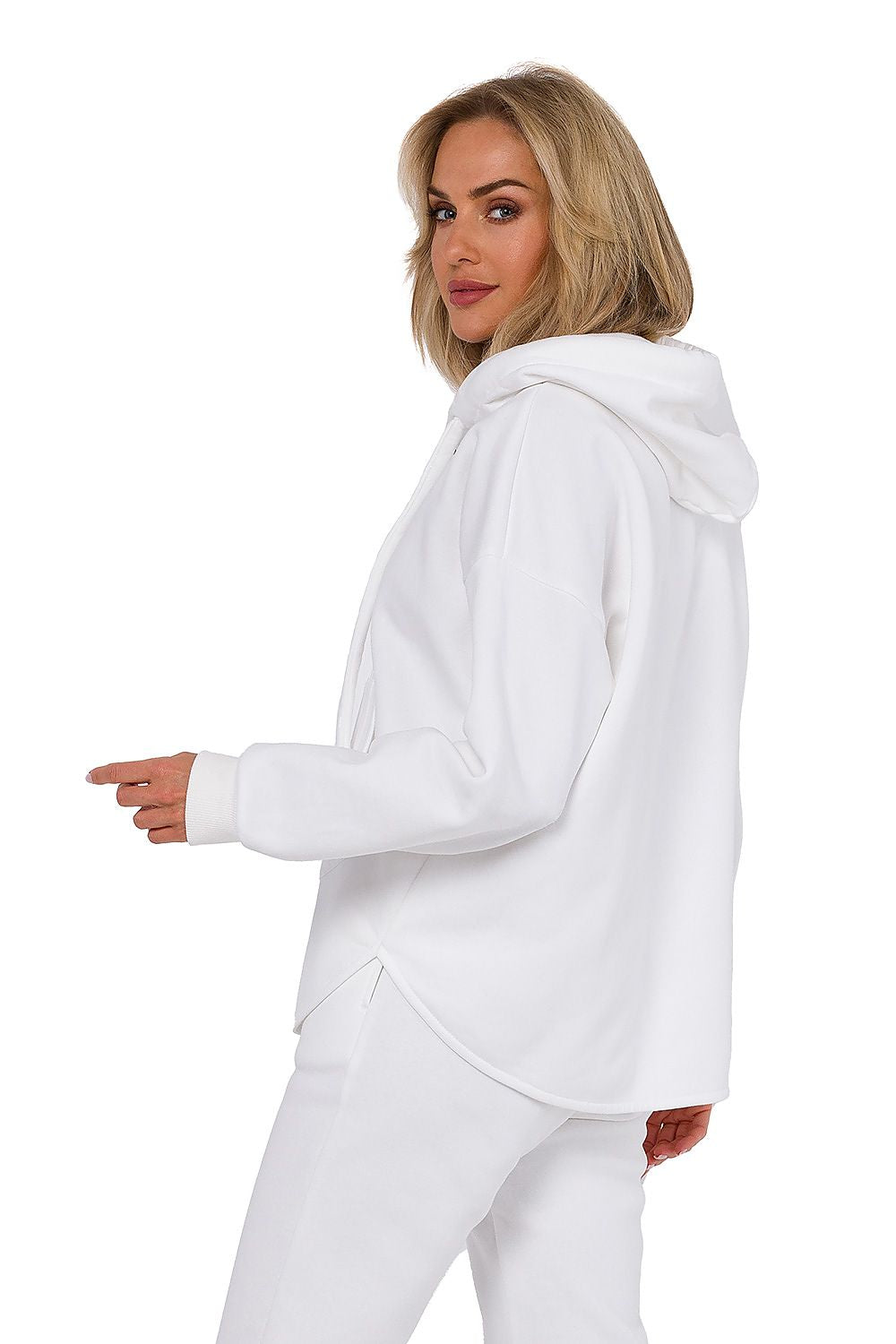 Strikket Genser - Moe til dame fra MS StyleHaven, laget av polyester, farge beige, størrelse 2XL/3XL, med long ermer, perfekt til dress