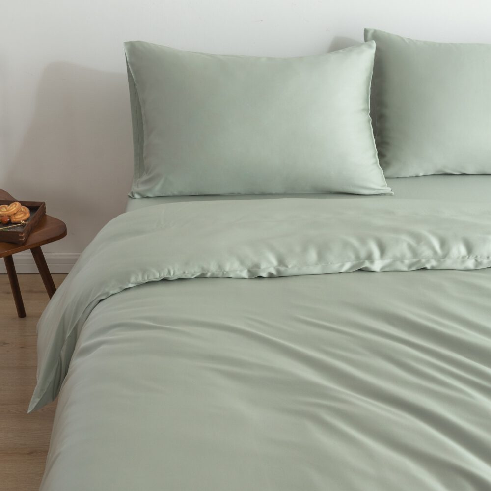 Eenpersoons Beddengoedset - Sage Green