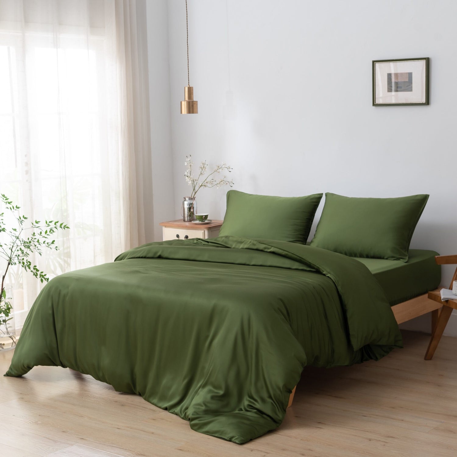Tweepersoons Beddengoedset M - Deep Moss