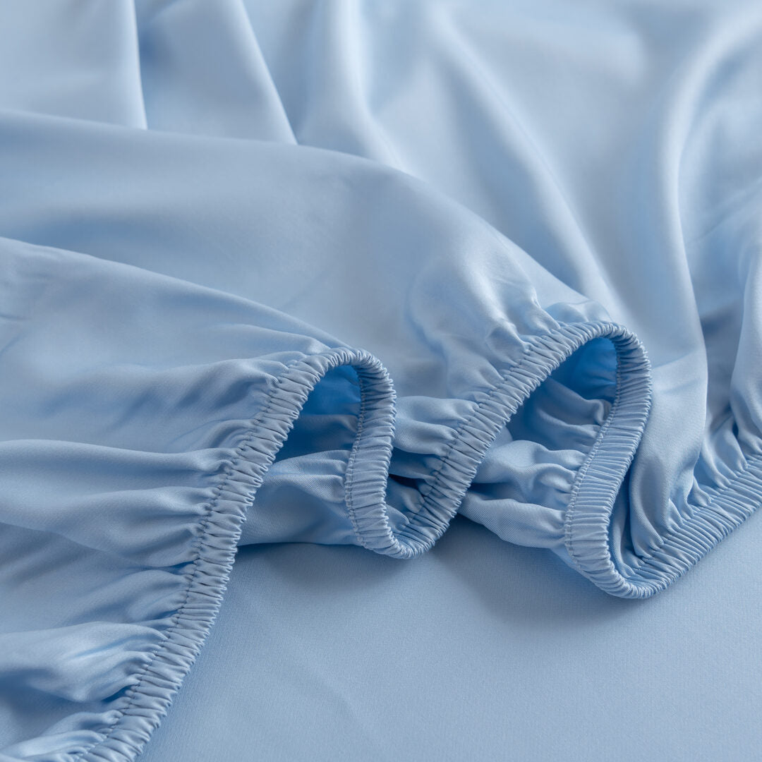 Hoeslaken (Topdekmatras) - Sky Blue - Premium