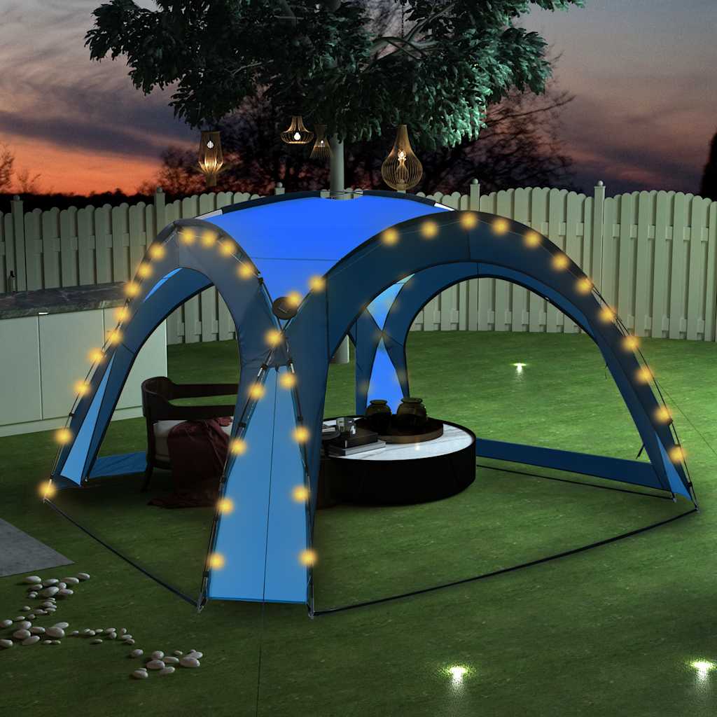 Elegant partytelt til hagefest og bryllup med solid ramme og vanntett duk. Perfekt festtelt for sommerarrangement, beskytter mot sol, regn og vind. Stilrent design som skaper en eksklusiv atmosfære i hagen.