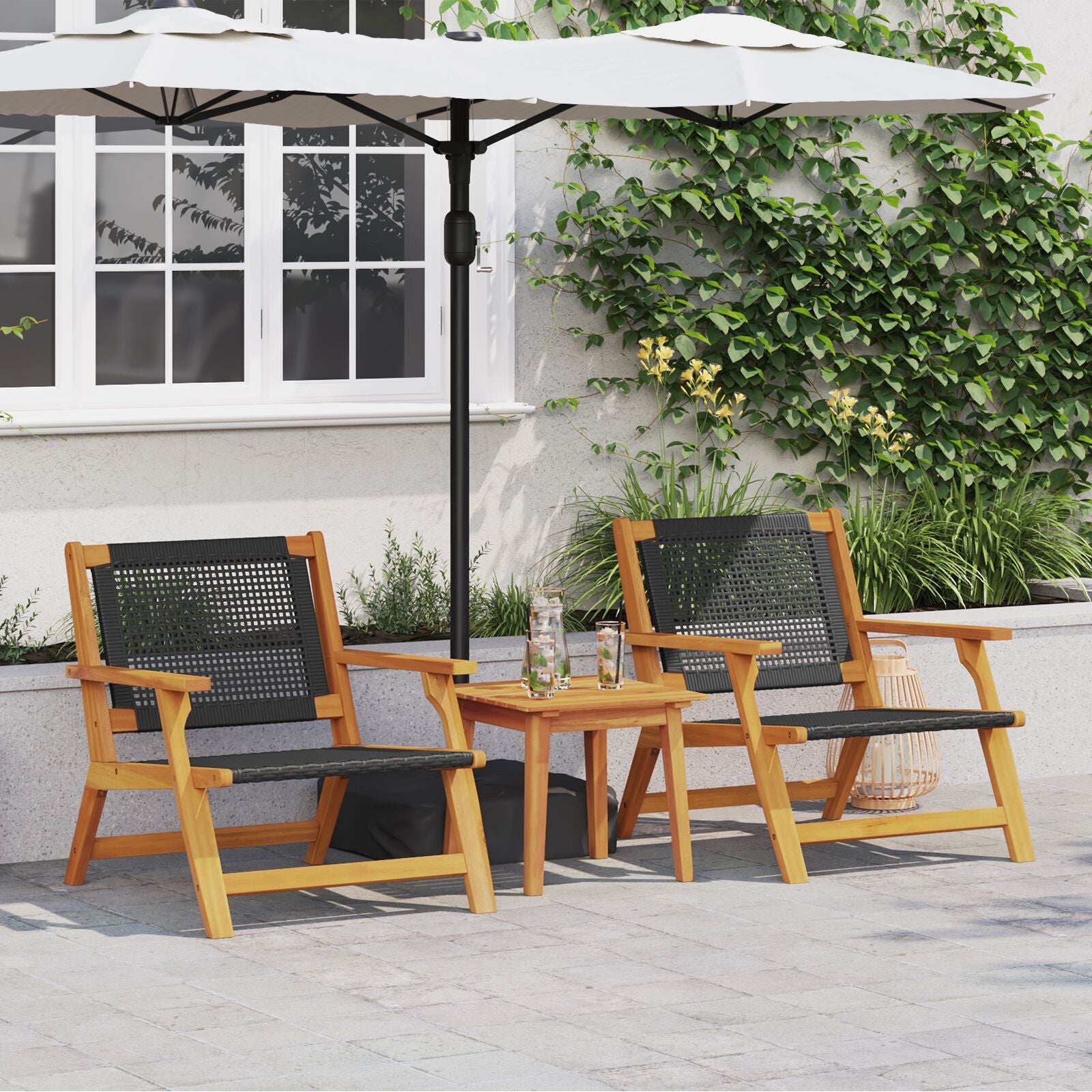 2-pakning sammenleggbare stoler fra MS StyleHaven™. Slitesterke og komfortable hagestoler i moderne og klassisk design – enkle å oppbevare og perfekte til hage, terrasse, balkong eller hytta.