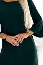 Margaret kjole til dame fra MS StyleHaven, laget av polyester, farge Grønn, størrelse L, med 45720 ermer, perfekt til casual; dress