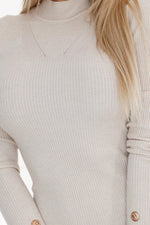 Genser strikket kjole til dame fra MS StyleHaven, laget av Viskose; polyester, farge one-size-fits-all, størrelse M/L, med long ermer, perfekt til casual; dress
