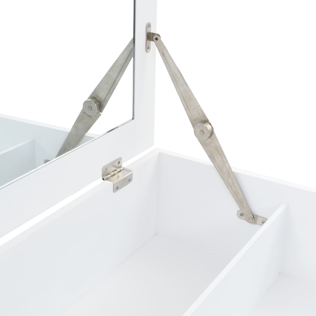 Sminkebord Med Speil Mdf 60X40X75 Cm