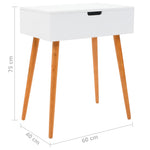 Sminkebord Med Speil Mdf 60X40X75 Cm
