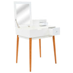 Sminkebord Med Speil Mdf 60X50X86 Cm