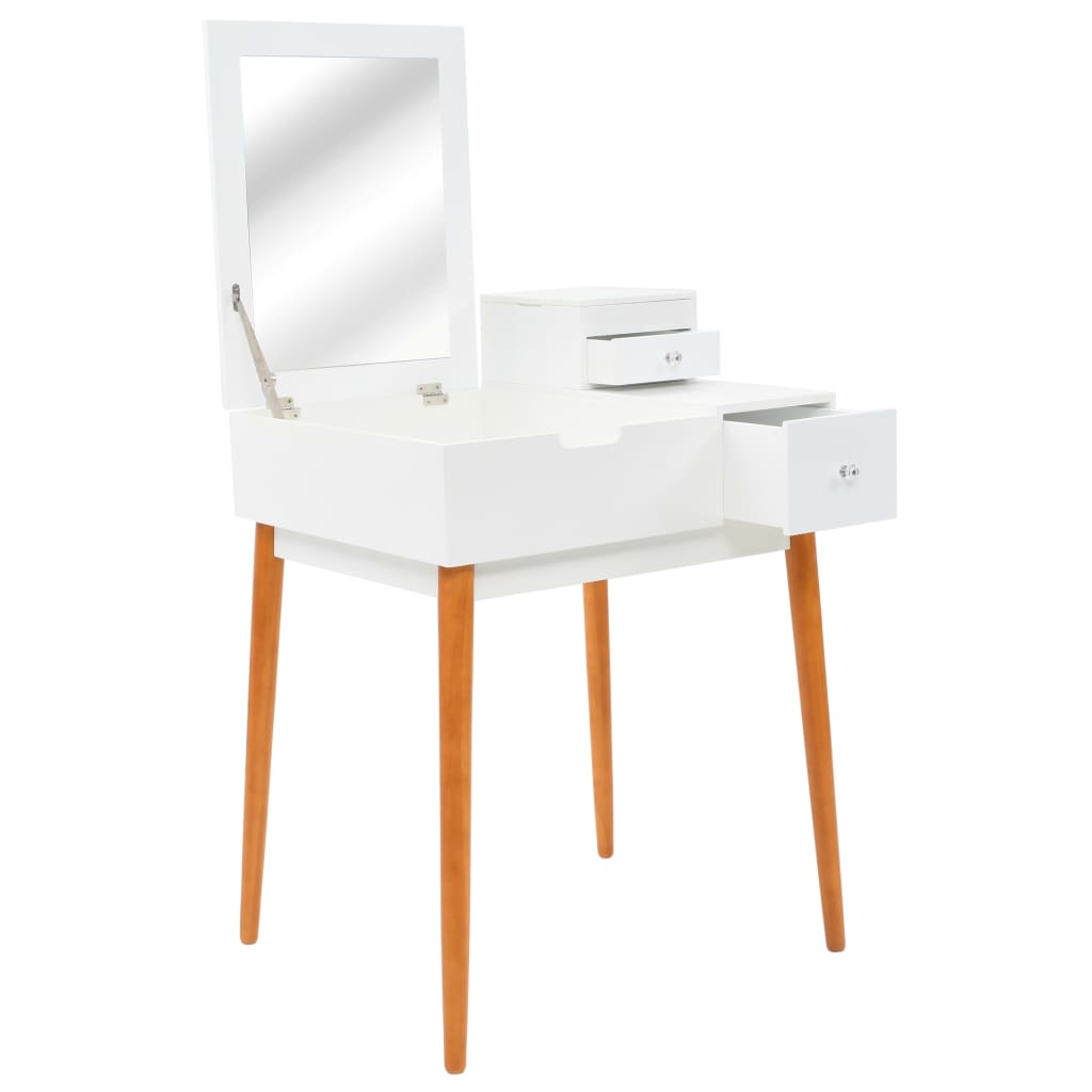 Sminkebord Med Speil Mdf 60X50X86 Cm
