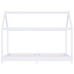 Sengeramme For Barn Heltre Furu Hvit 80X160 Cm
