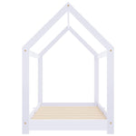Sengeramme For Barn Heltre Furu Hvit 80X160 Cm
