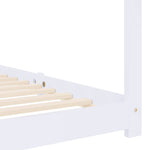 Sengeramme For Barn Heltre Furu Hvit 80X160 Cm