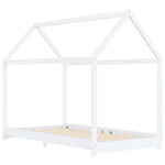 Sengeramme For Barn Heltre Furu Hvit 90X200 Cm
