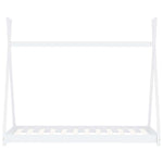 Sengeramme For Barn Heltre Furu Hvit 80X160 Cm