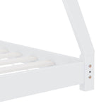 Sengeramme For Barn Heltre Furu Hvit 80X160 Cm