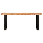 Benk 110 Cm Grov Heltre Mango Og Stål