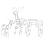 Julelysdekorasjon Reinsdyr 3 Deler 229 Leds